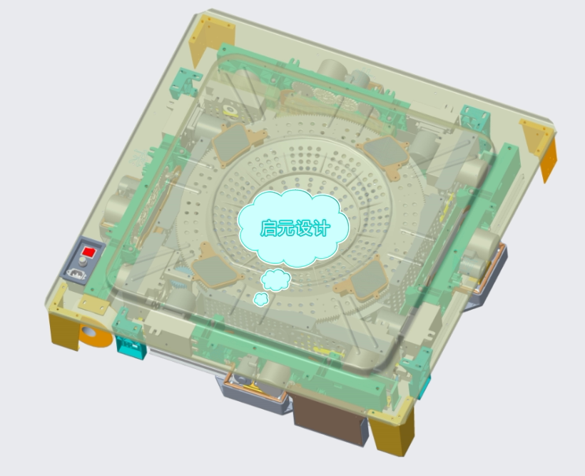 麻将机 3d图纸 creo机械素材3d图纸自动化设备三维模型