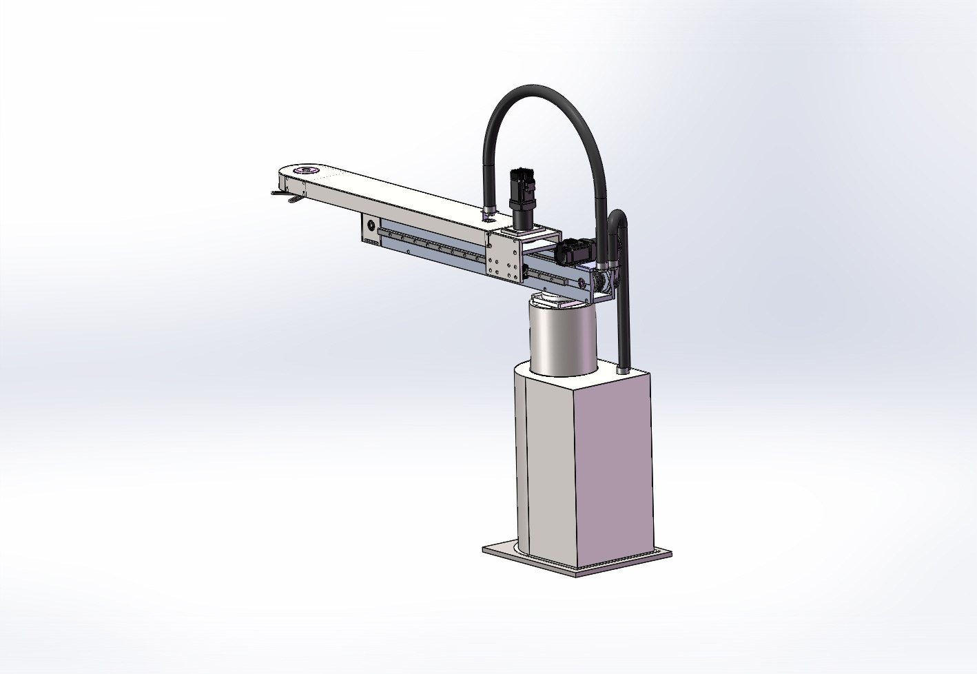 四轴机械手摆臂机器人油压机冲床取料机械手3d图纸