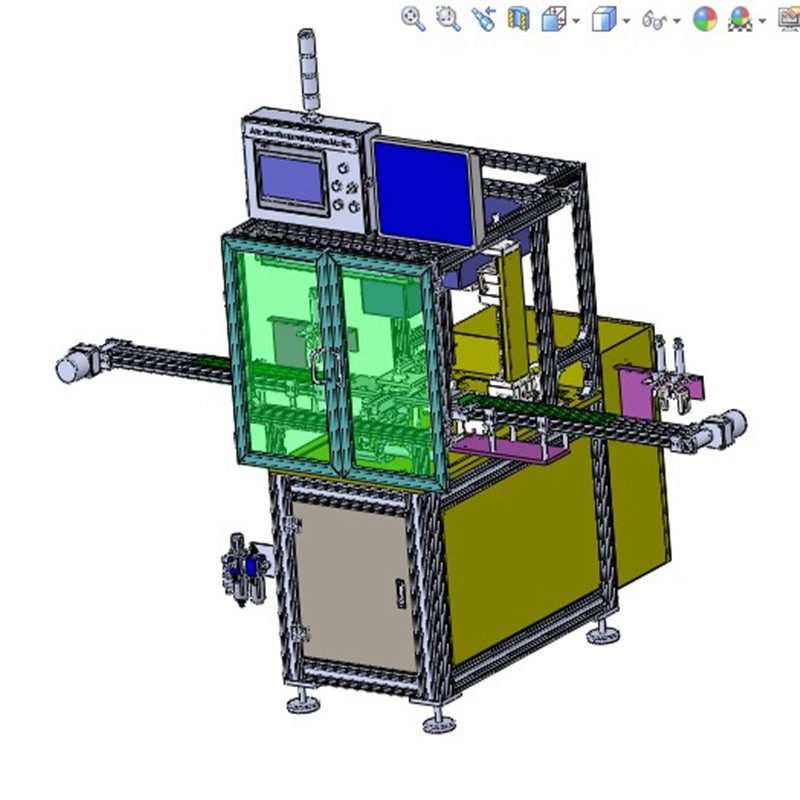 激光打标机3d图纸非标自动化设备3d图纸3d模型