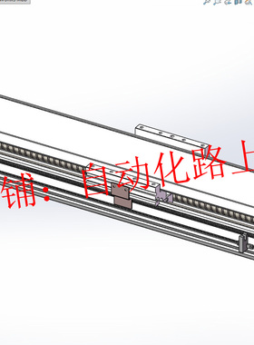 126丝杆模组型材模组滑台3d图纸直线模组线性滑台模组图纸