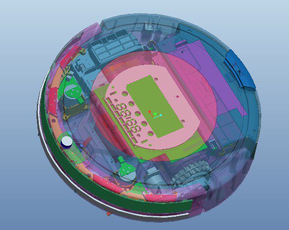 扫地机器人3D图纸 三维模型图含全套结构设计 扫地机3d模型