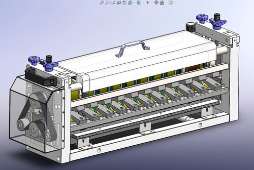 分条机分切机构 经典圆刀 机械素材3D图纸自动化设备三维模型