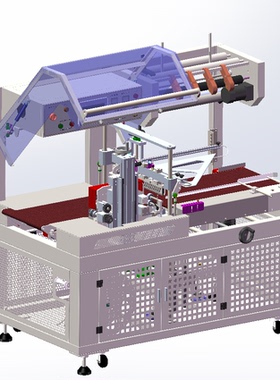 高速边封机5545套袋机封箱机3d图纸自动化包装机封箱机图纸sldprt