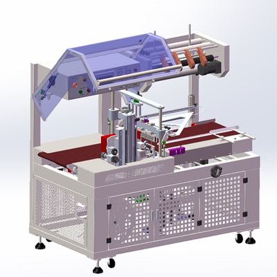 高速边封机5545套袋机封箱机3d图纸自动化包装机封箱机图纸sldprt
