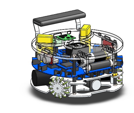 机器人足球机篮球机器人足球机器人3D图纸soildworks图纸三维模型