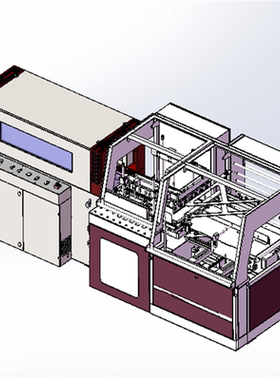 全自动L型封切收缩包装机3D机械 E266 非PROE模型 UG模型3D