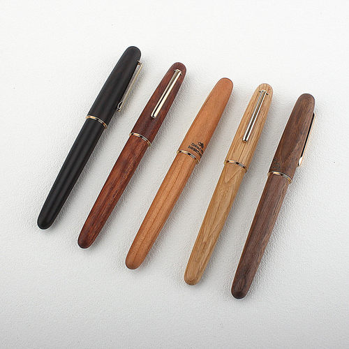 金豪9036木质钢笔硬笔书法练字专用笔商务送礼成人用35mm复古钢笔