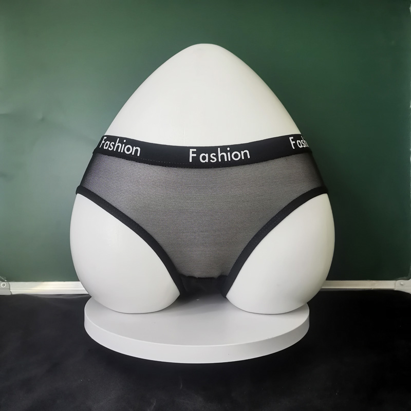 时尚夏季薄款性感诱惑蕾丝网纱透明内裤女生低腰透气速干三角裤头