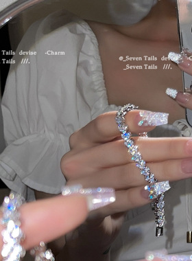 闪耀~古巴满钻手链女轻奢小众设计高级感精致ins潮冷淡风个性辣妹