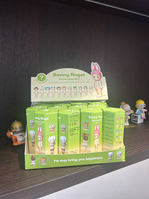 Sonnyangel车载趴趴收获回眸盲盒天使潮玩公仔汽车屏幕摆件手办