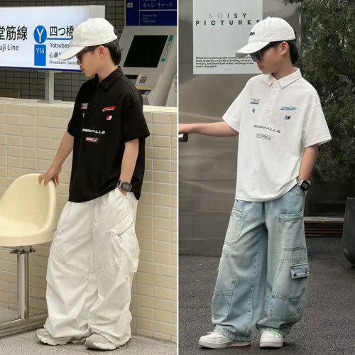 DUMAJIA【Polo绘潮童】2026儿童夏季翻领polo衫儿童短袖7156