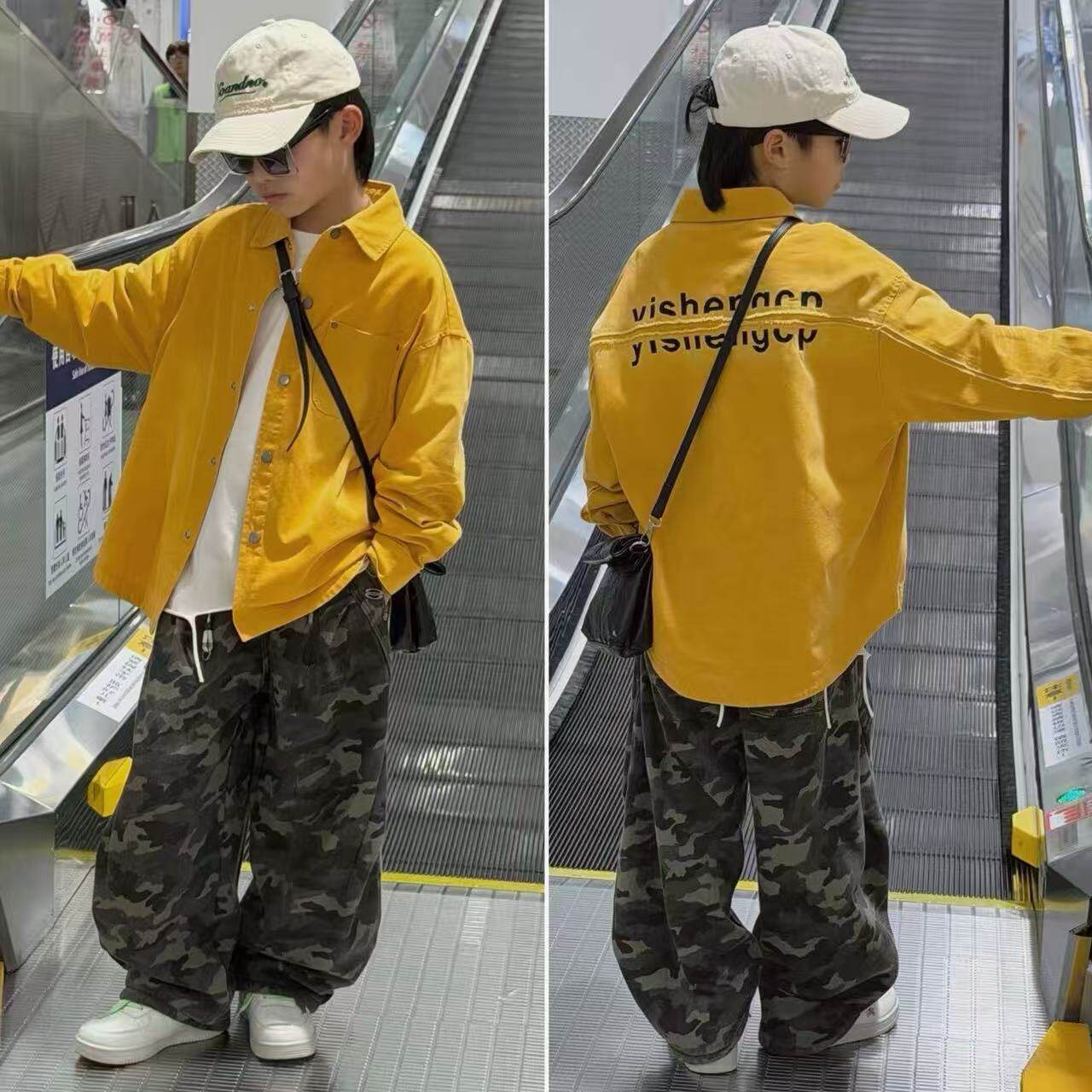 2026儿童纯色外套休闲风长袖春秋衬衫中大童韩版3608