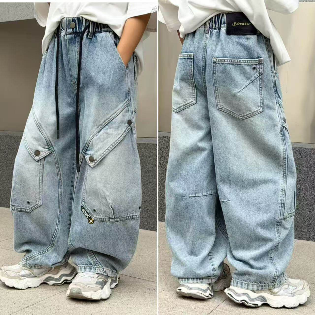 2026中大童春秋牛仔裤男童薄款休闲裤子2603