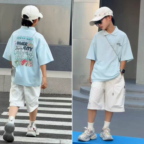 DUMAJIA 2026中大童夏天洋气短袖男童休闲polo衫 7315