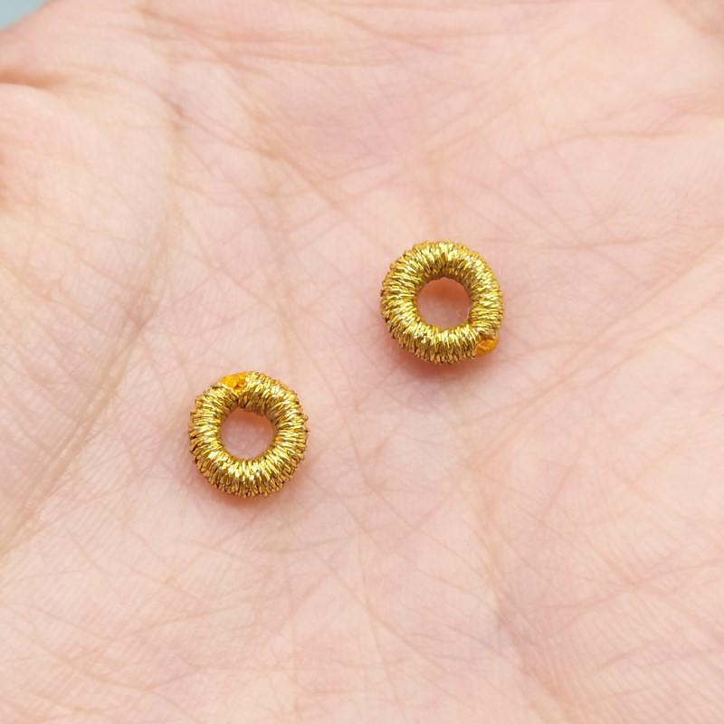 diy编织金银收尾接口成品手绳