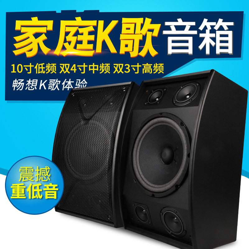 10寸卡包音响家庭影院会议音箱套装设备卡拉ok歌系统背景音乐工程