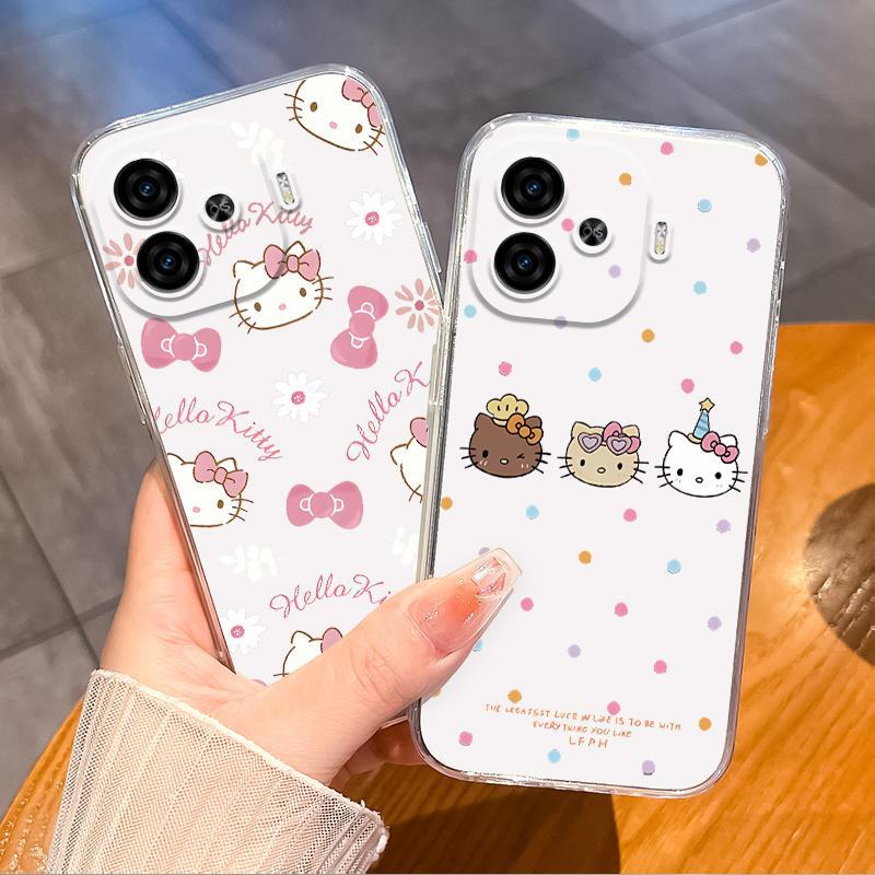 适用iqooz9x手机壳z7x透明z7i爱酷iqoo z9x蝴蝶结KT猫z8x z8萝莉z5x可爱z6x女iqooz9Turbo防摔z9Turbo+软胶套