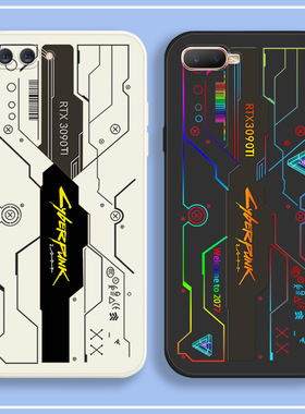 适用于2077赛博朋克OPPOA5手机壳oppoa7x保护套oppoa3学生A3韩系0pp0A5镜头全包a7x防摔a5软a1胶a7酷帅a5t男a