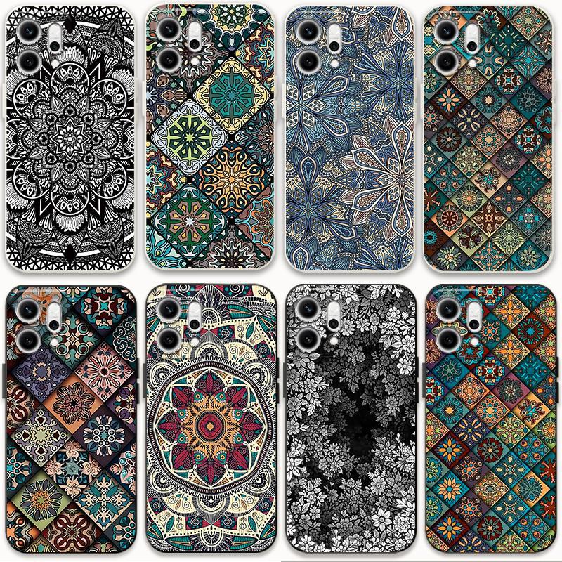 适用opporeno14手机壳花纹图腾re