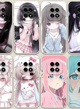 适用oppoA5 5G手机壳二次元0pp0A5 5g可爱oppo A5 5G猫咪少女jk萝莉纯欲风防摔A5活力版全包PKQ110软胶套卡通