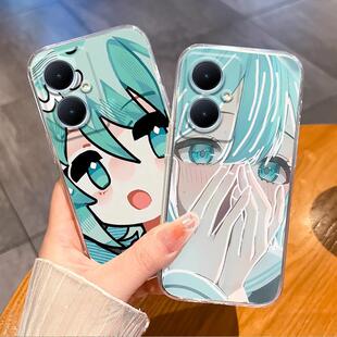闺蜜y35萝莉y77卡通y78防摔y78 y37m可爱y36女y77e透明y35 软胶y35m套y36i pro超火爆款 适用vivoy37手机壳y37