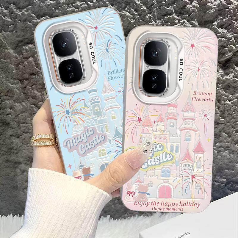 适用iqooneo10pro手机壳烟花城堡