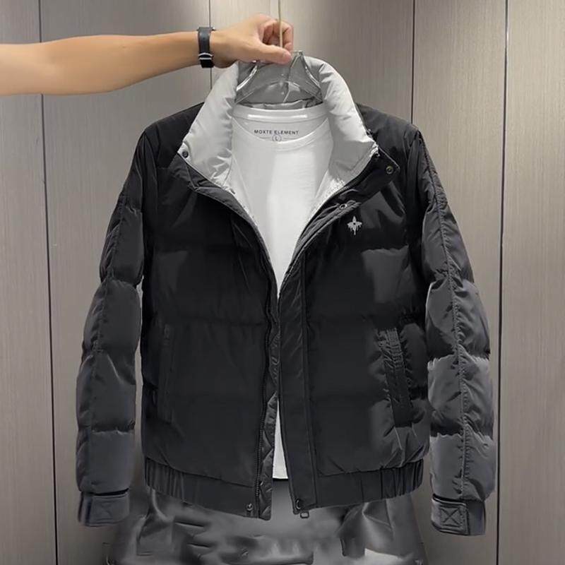 冬季短款羽绒棉服男立领加厚流行保暖休闲外套青春潮流上衣韩版