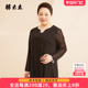 女装 休闲V领打底衬衫 春装 大码 新品 碎花时尚 上衣妈妈装 323307410