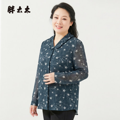 胖太太大码女装秋季新品长袖