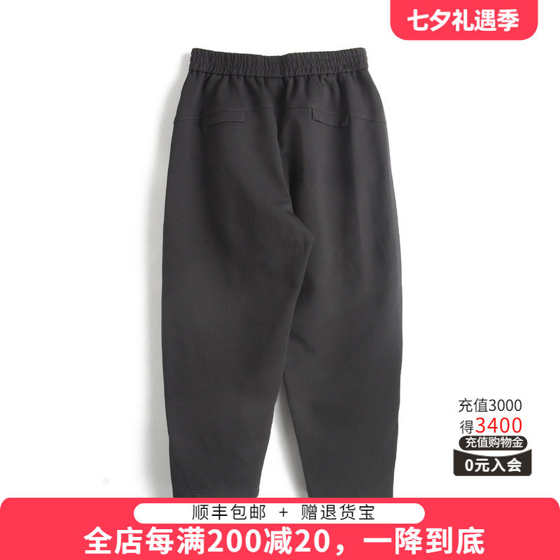 胖太太秋冬松紧腰弹力弯刀裤