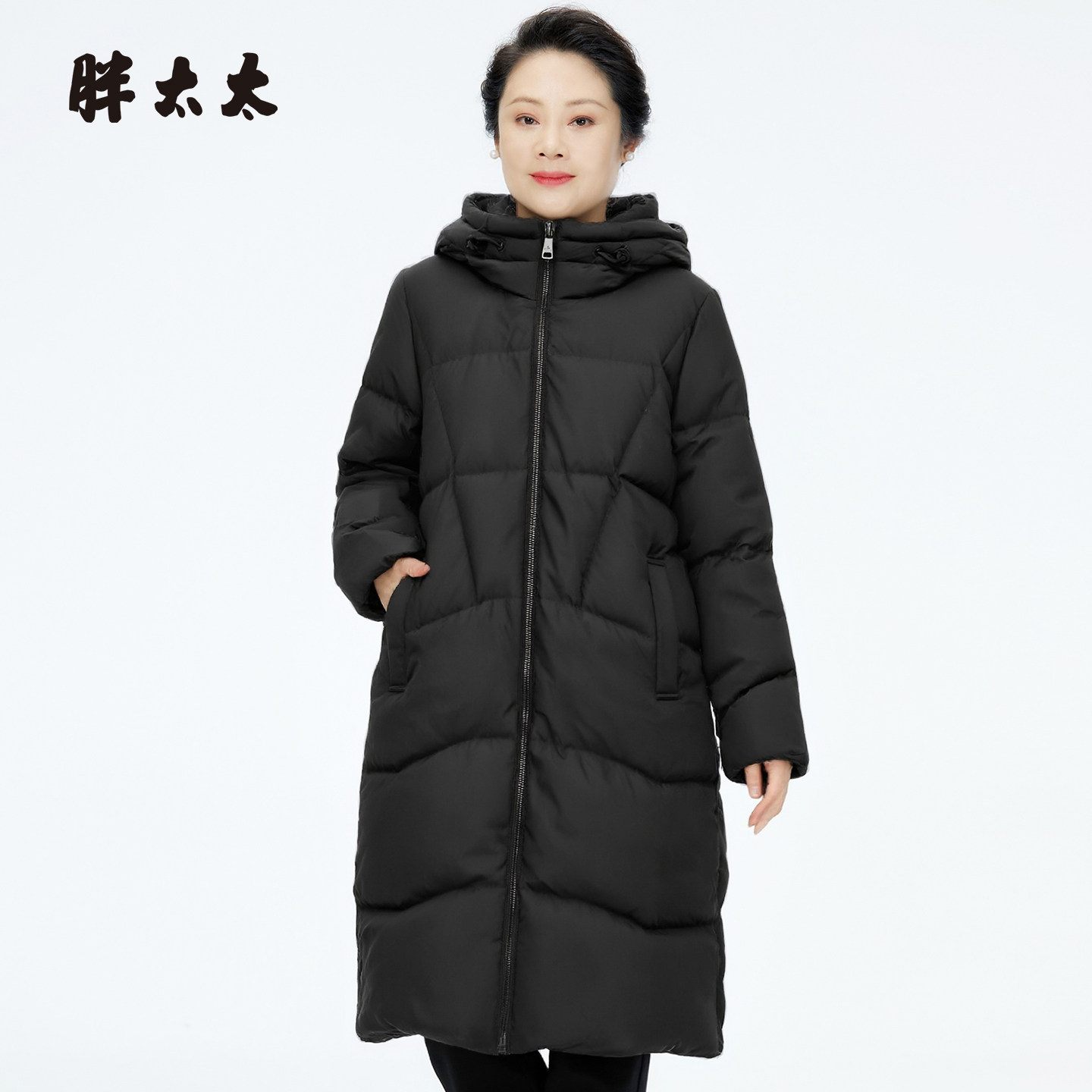 胖太太冬季新品羽绒服长款