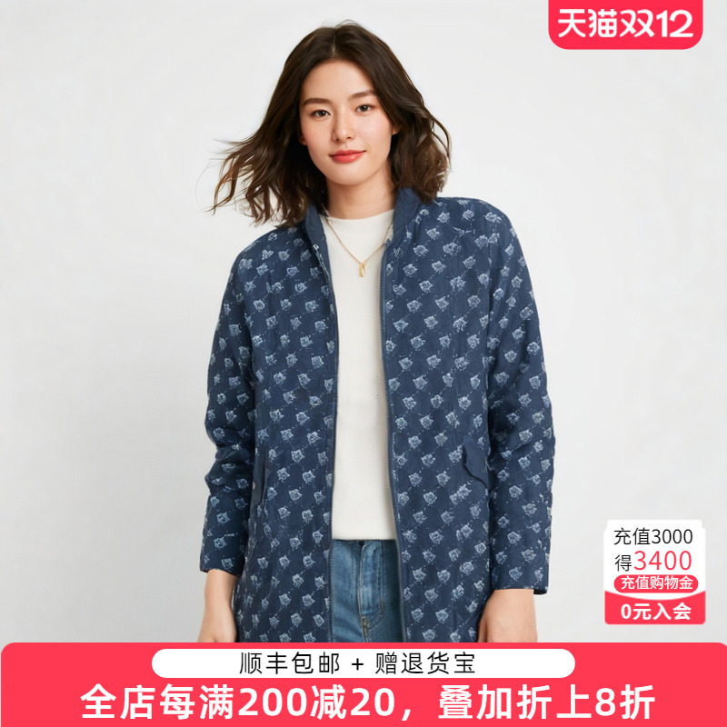 胖太太风衣外套连帽中长宽松舒适