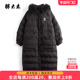 胖太太大码 貉子毛领中长保暖羽绒服连帽423407411 新韩版 女装 冬季