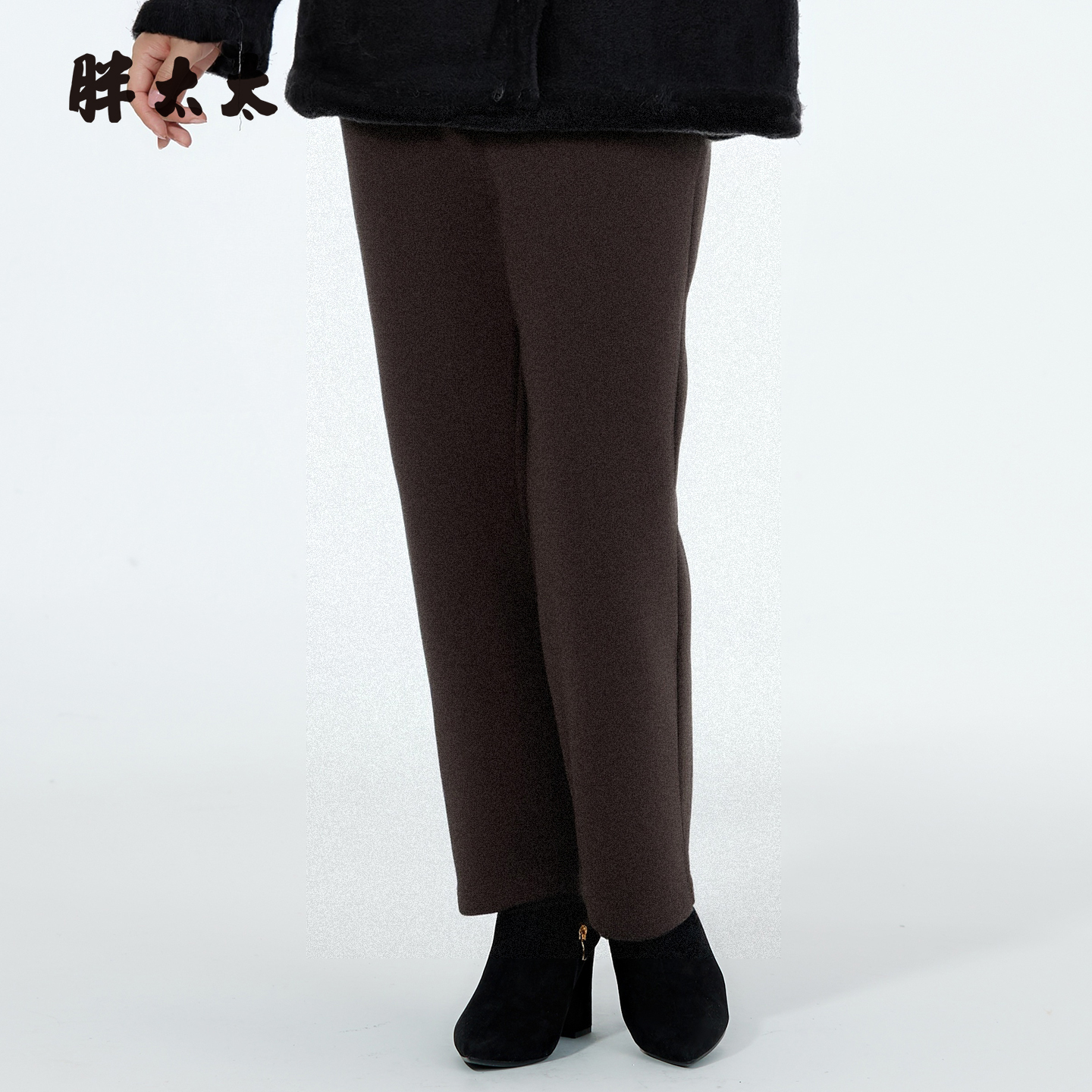 胖太太秋冬新品休闲裤长裤妈妈款