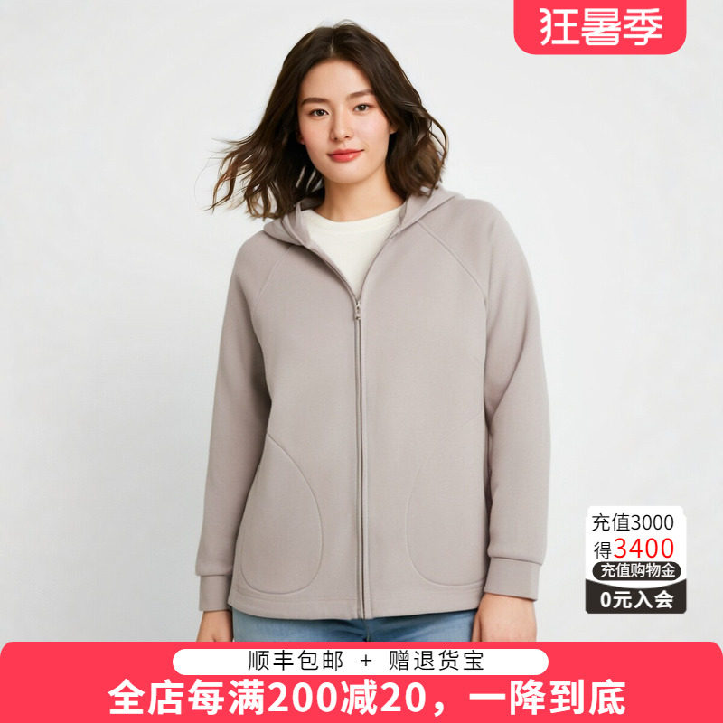 胖太太外套拉链宽松休闲