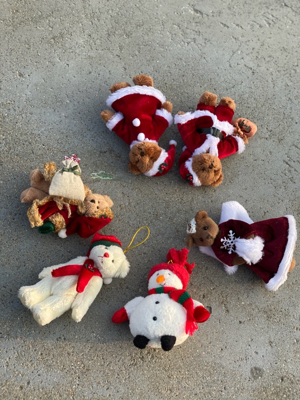 圣诞节礼物送女友生日闺蜜礼物纯手工麋鹿小熊摆件挂饰钥匙扣包邮