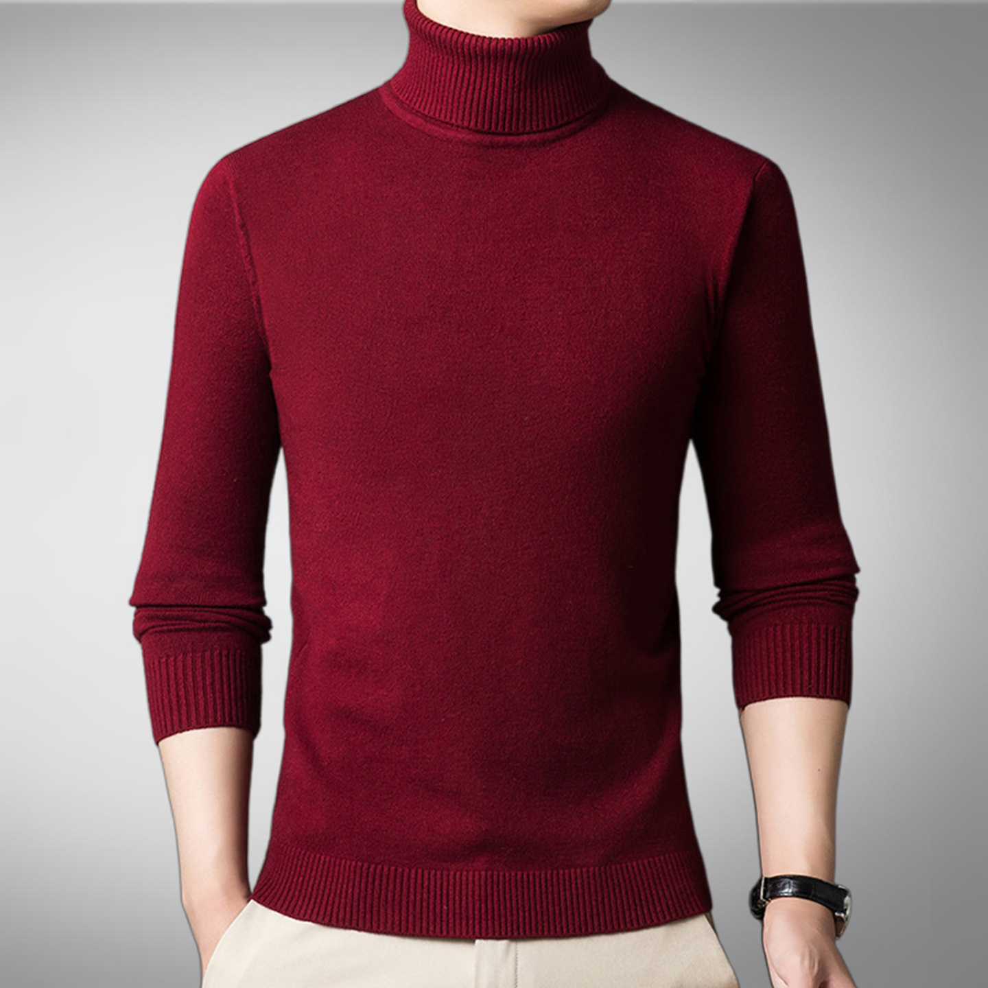 【品质推荐】可翻高领毛衣