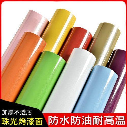 厨房防油防水衣柜灶台耐高温墙纸