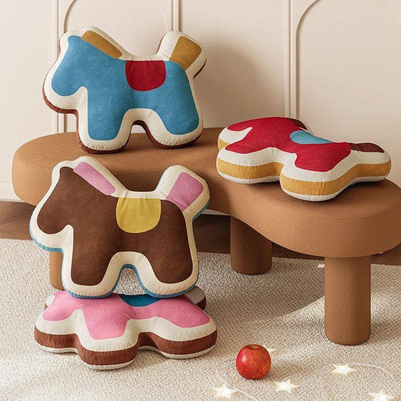 摆件客厅新年儿童马年异形装饰垫玩偶沙发春节靠枕枕靠枕车载抱枕,居家布艺,靠垫/抱枕,淘宝优惠券,粉丝福利购,淘宝优惠卷