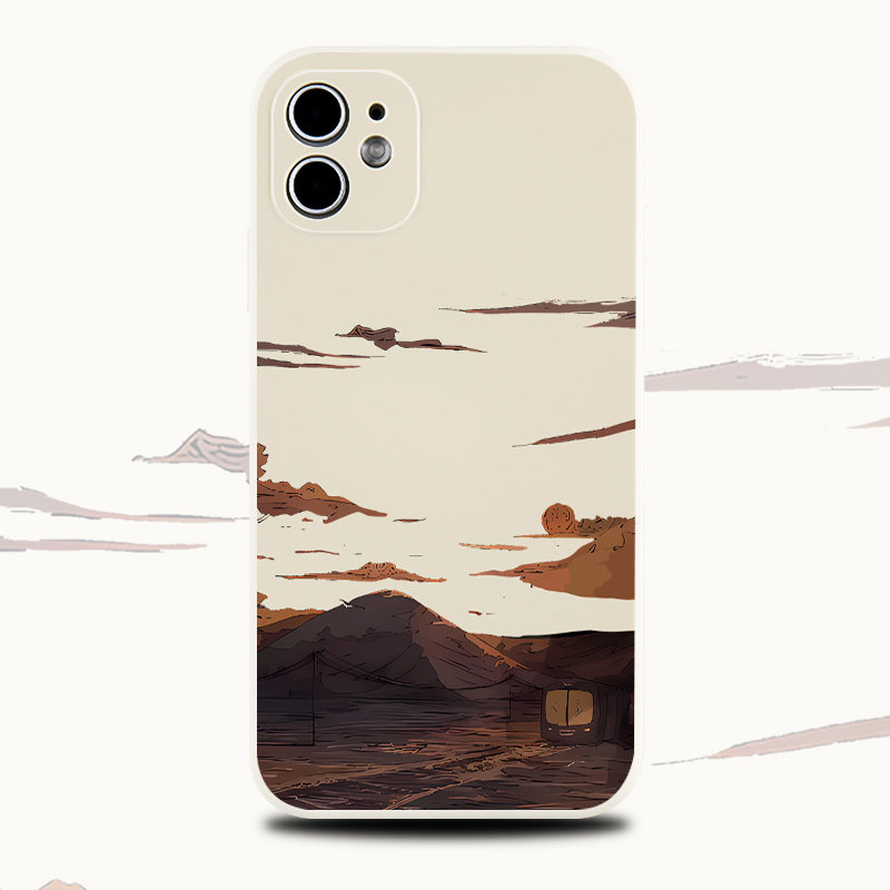 巷午 ins风景色适用于苹果16/15红米note14华为mate70/nova13pro/oppofindx8小米15硅胶手机壳vivos20荣耀300