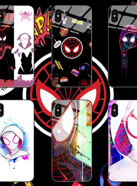 黑白蜘蛛侠同款纵横宇宙情侣手机壳适用11Xsmax苹果12X13华为小米oppo一加ace三星note10iPhone14pro保护套