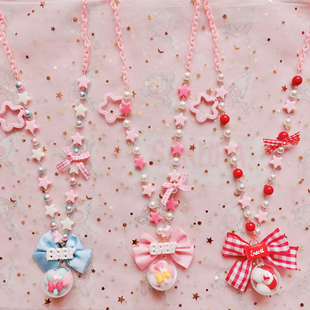 【小仙女】lolita呲甜项链ap小物爱心mt摘草莓15软妹瑞本兔甜娘