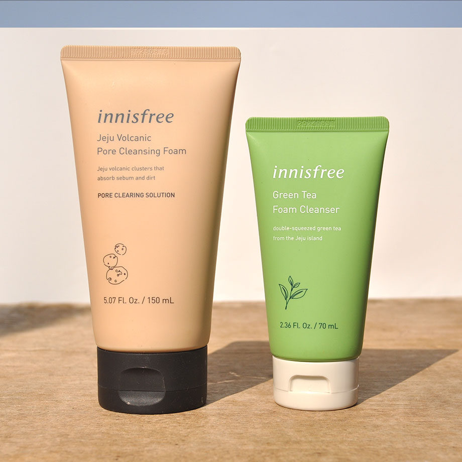 innisfree悦诗风吟火山岩泥洗面奶150加70ml 毛孔清洁控油洁面
