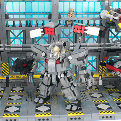 机甲积木太空航空机甲