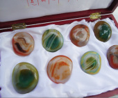 南京特产天然雨花石原石精品玛瑙石礼盒商务礼品