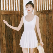 Lemana trắng nhỏ váy tươi kiểu áo tắm một mảnh nữ tiên Hàn Quốc bảo thủ backless bong bóng nóng bỏng áo tắm mùa xuân - Bộ đồ bơi One Piece