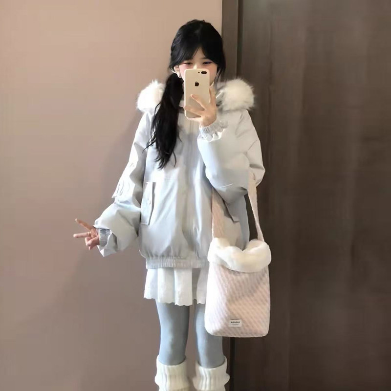 棉服女2025新款冬季学生加厚棉衣/棉服