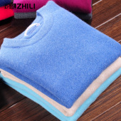 100纯羊绒圆领毛衣鄂尔多斯产打底毛衫 2025新款 男士 羊绒衫 秋冬季