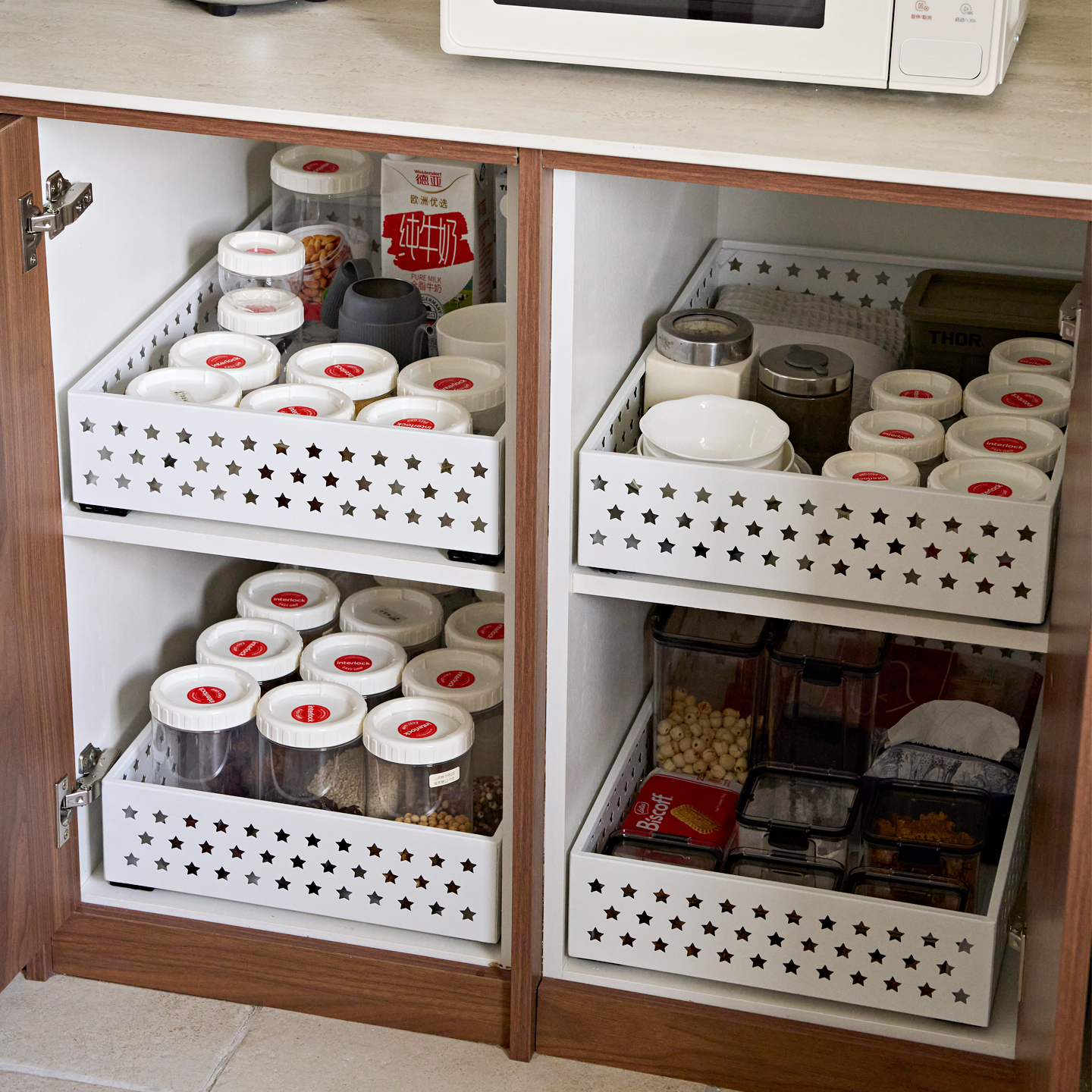 橱柜收纳改造拉篮抽屉式收纳筐