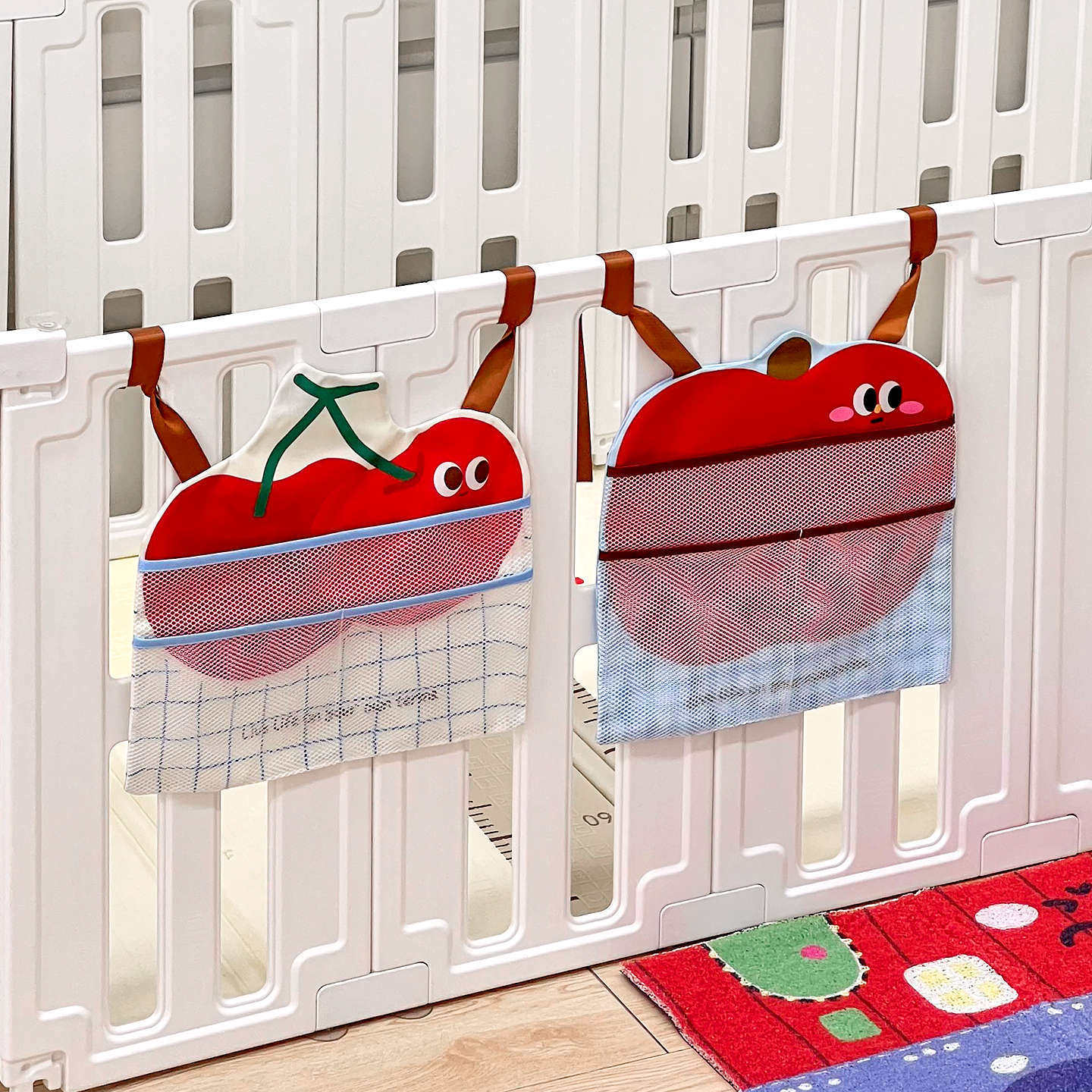 韩国ins爬爬垫围栏收纳挂袋宝宝床头婴儿床绘本玩具折叠储物网兜,收纳整理,收纳挂袋,淘宝优惠券,粉丝福利购,淘宝优惠卷